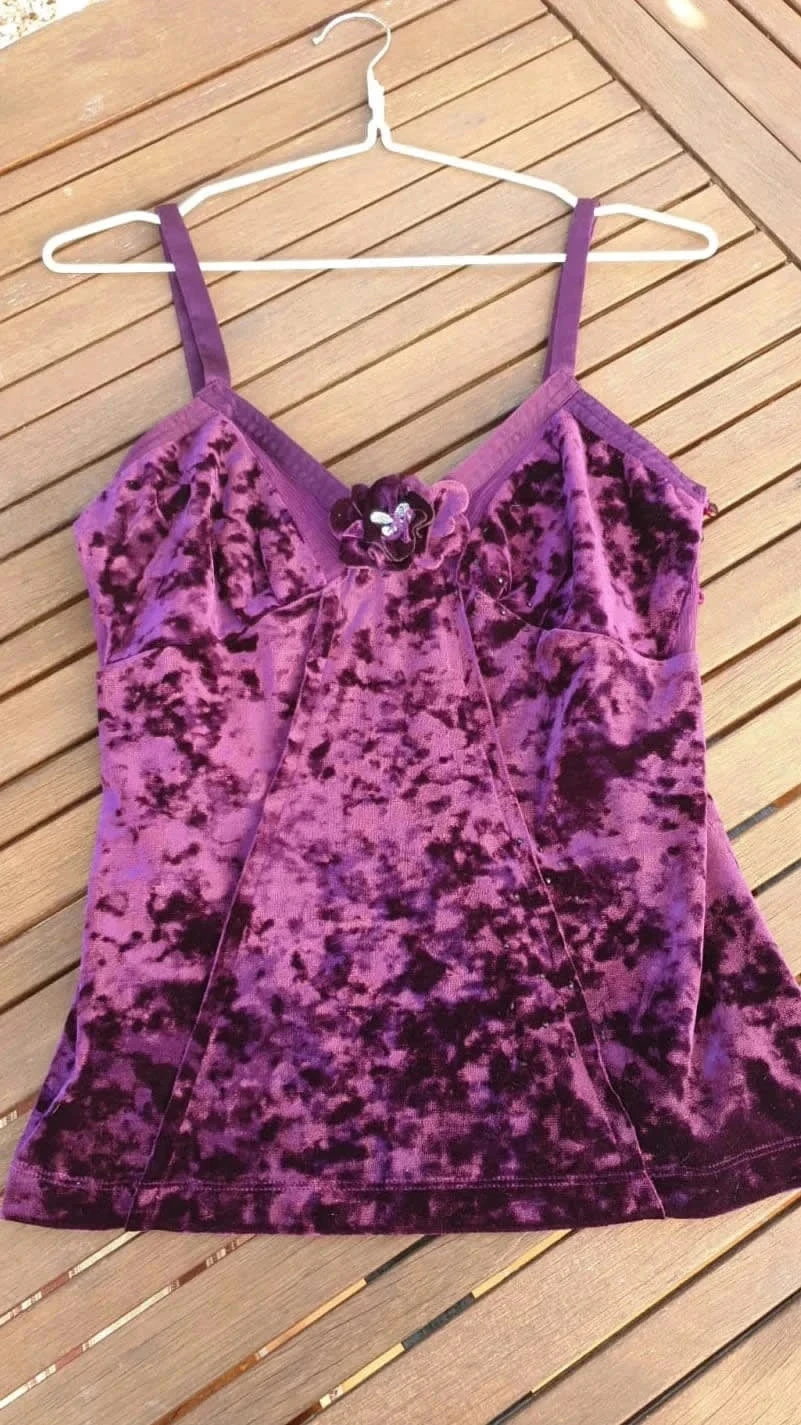 Top velours mango – photo 2